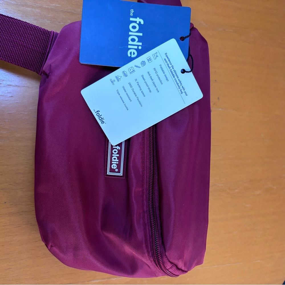 Foldie red crossbody bag - Picture 5 of 8